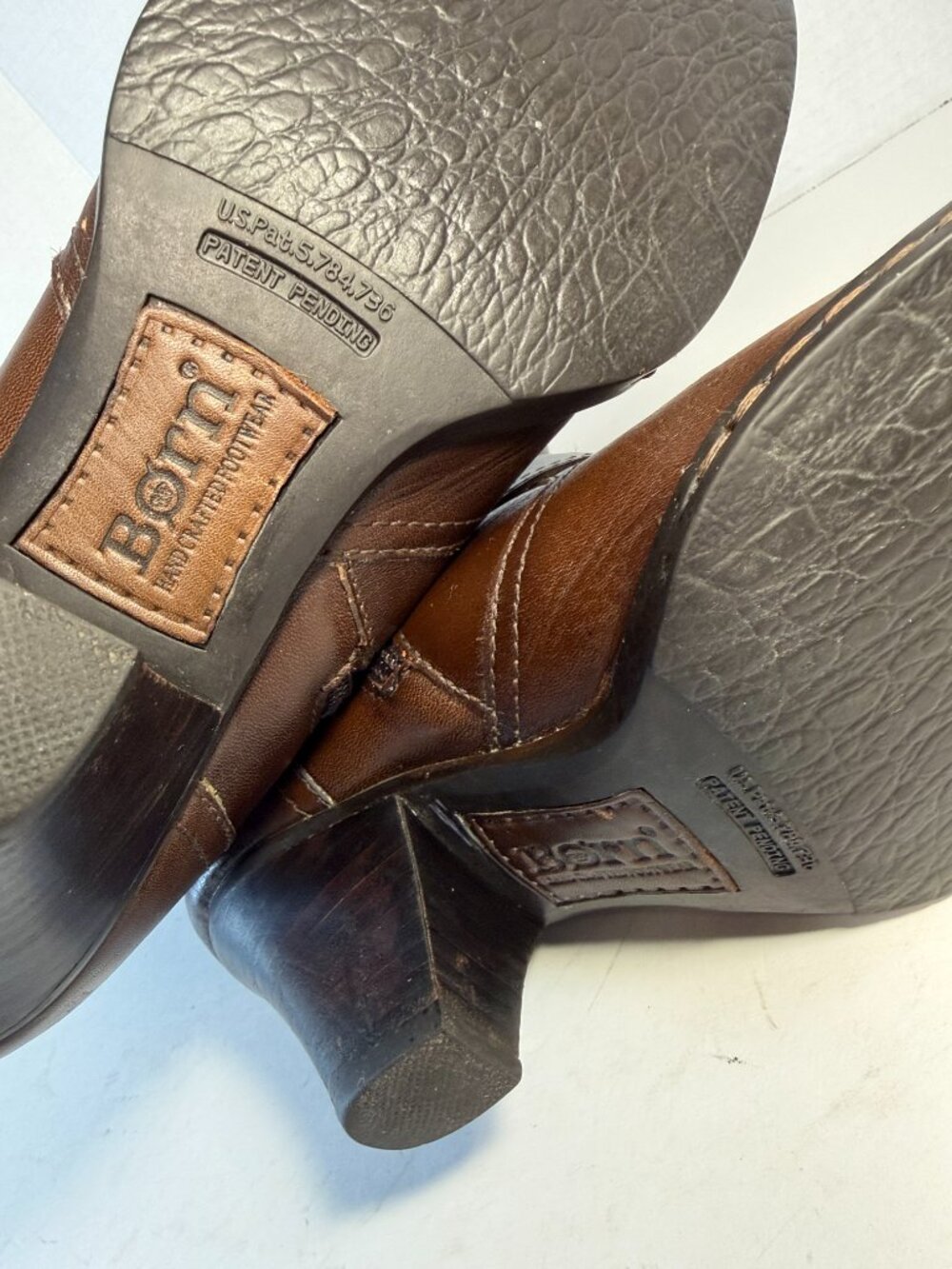 WOMEN'S SIZE 9 Born Brown Leather Boots - Picture 9 of 16
